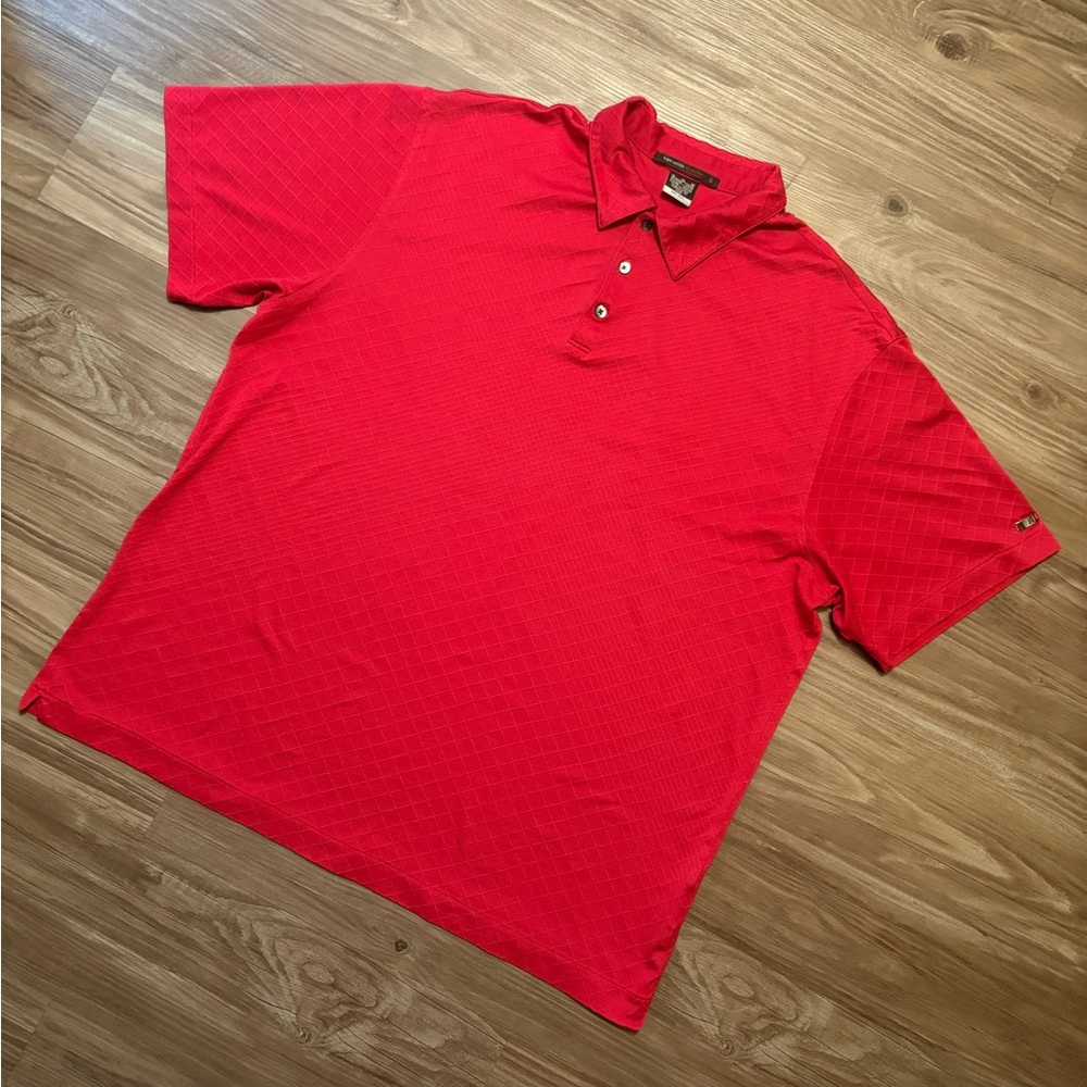 Tiger Woods Collection Classic Red Golf Polo — Men’s Size XL